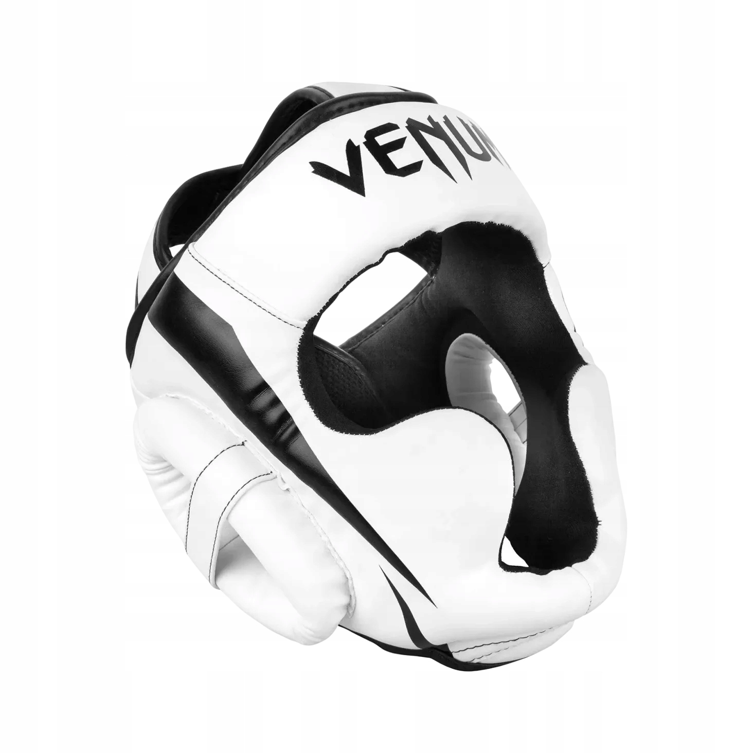 boxerská helma venum elite Černá/bílá