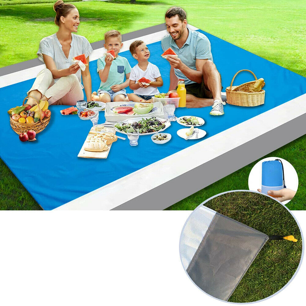 MATA PLAŻOWA, KOC PLAŻOWY PIKNIKOWY WODOODPORNA, PRZENOŚNY MATA KEMPINGOWA Kształt prostokątny