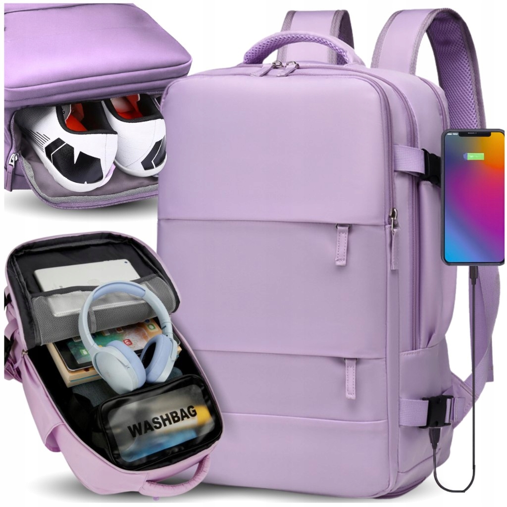 Batoh Kabinový 40x30x20 Usb Ryanair Wizzair cestovní