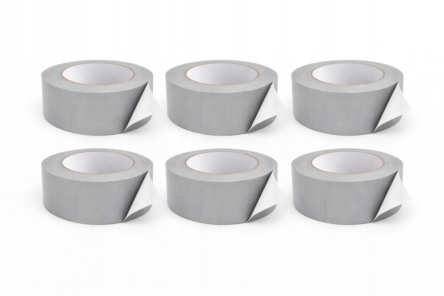 Opravná páska stříbrná 100 m 45 mm Hrubá Montážní Univerzální 6 Kusů