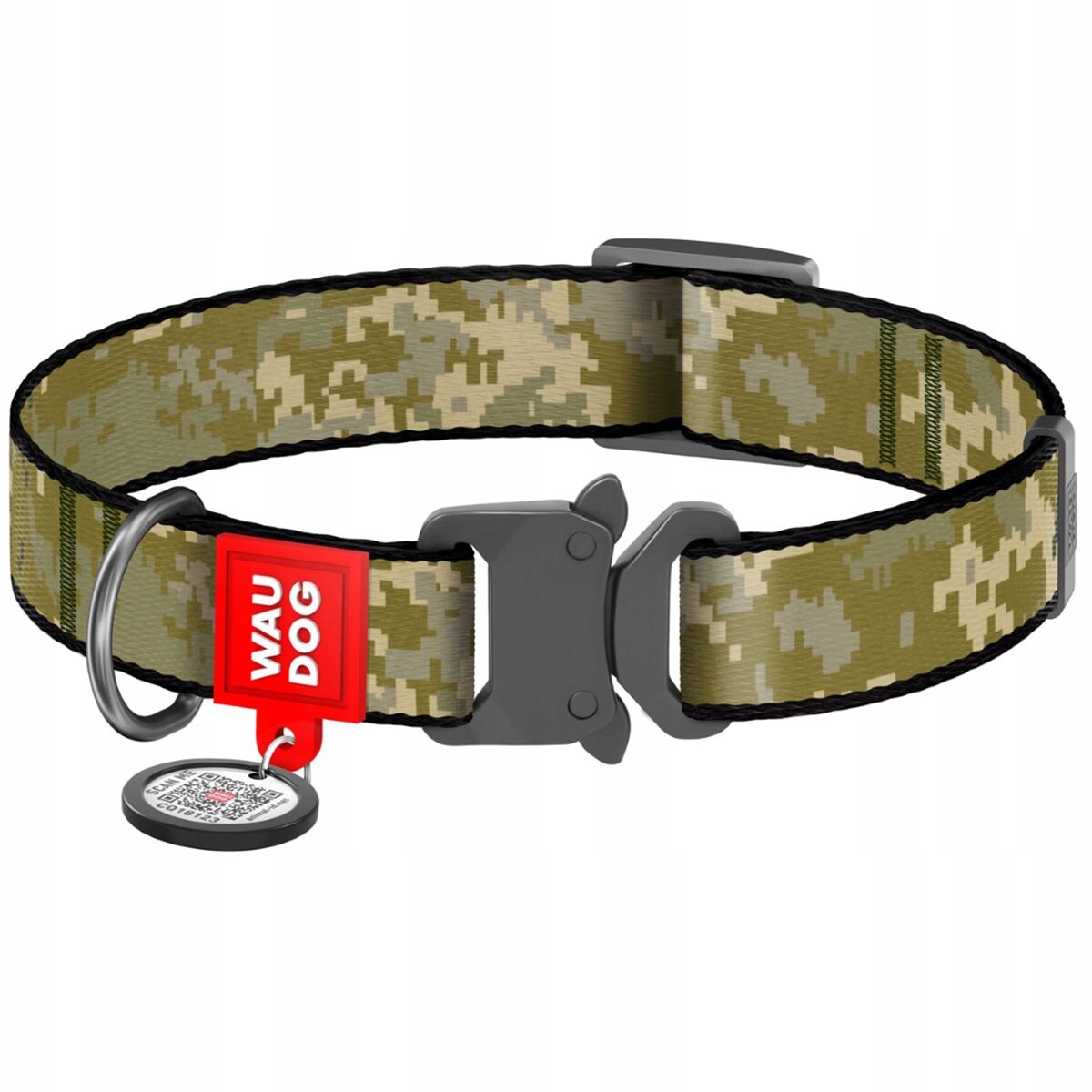 Levně Obojek pro psa WauDog L 25 mm Military Camo