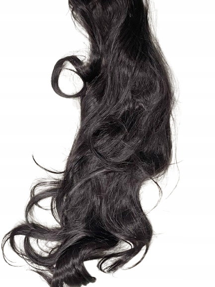 Příčesek Tmavě Hnědé Syntetické Vlasy 70CM Brunetka Dlouhé