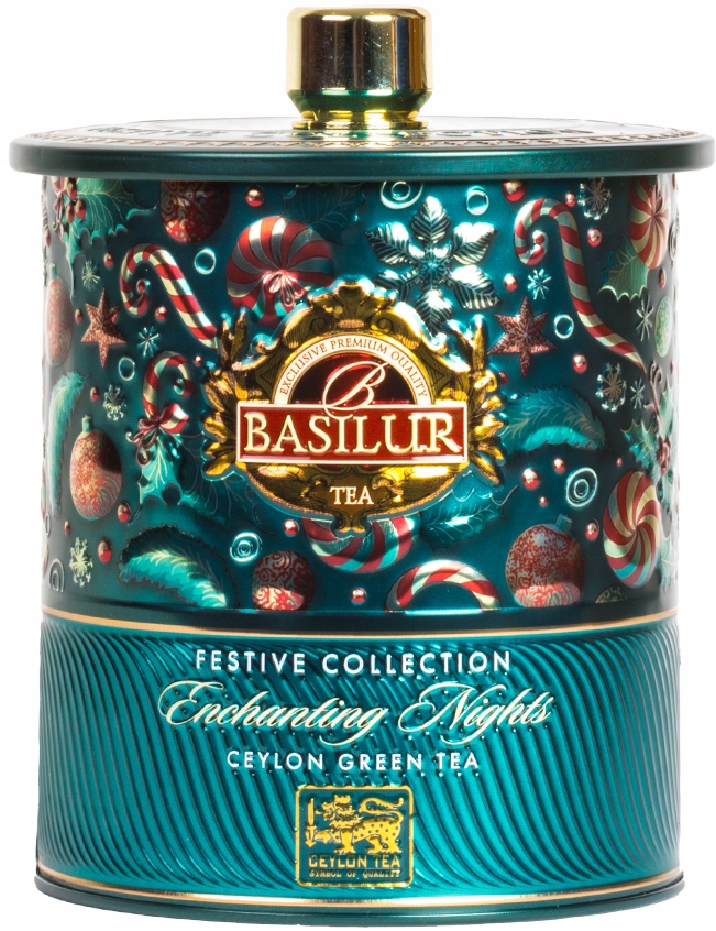 Levně Čaj zelený Basilur Enchanting Nights sypaný Jablko Papája plechovka 75 g