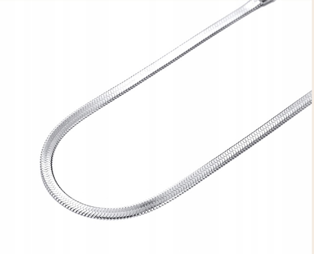 Łańcuszek Żmijka Stal Szlachetna 316L Wąż 2mm 45cm Kamień Inny kamień