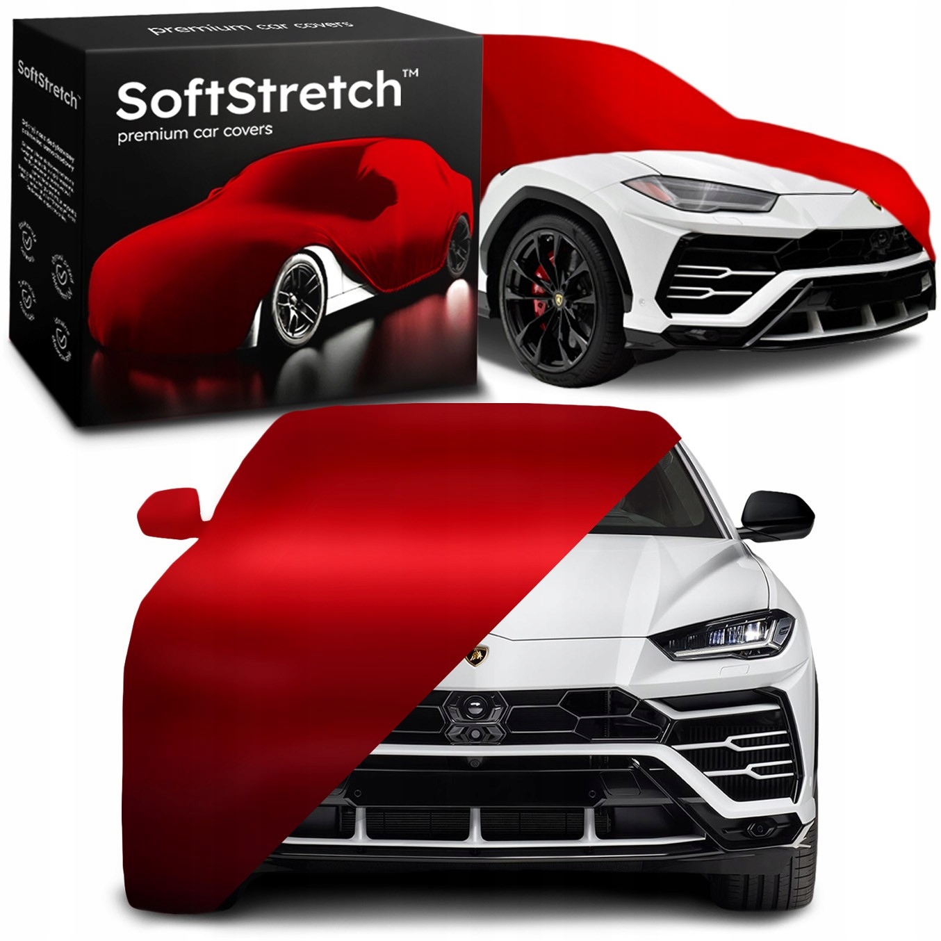 Kryt do auta SoftStretch pro Lamborghini Urus červený