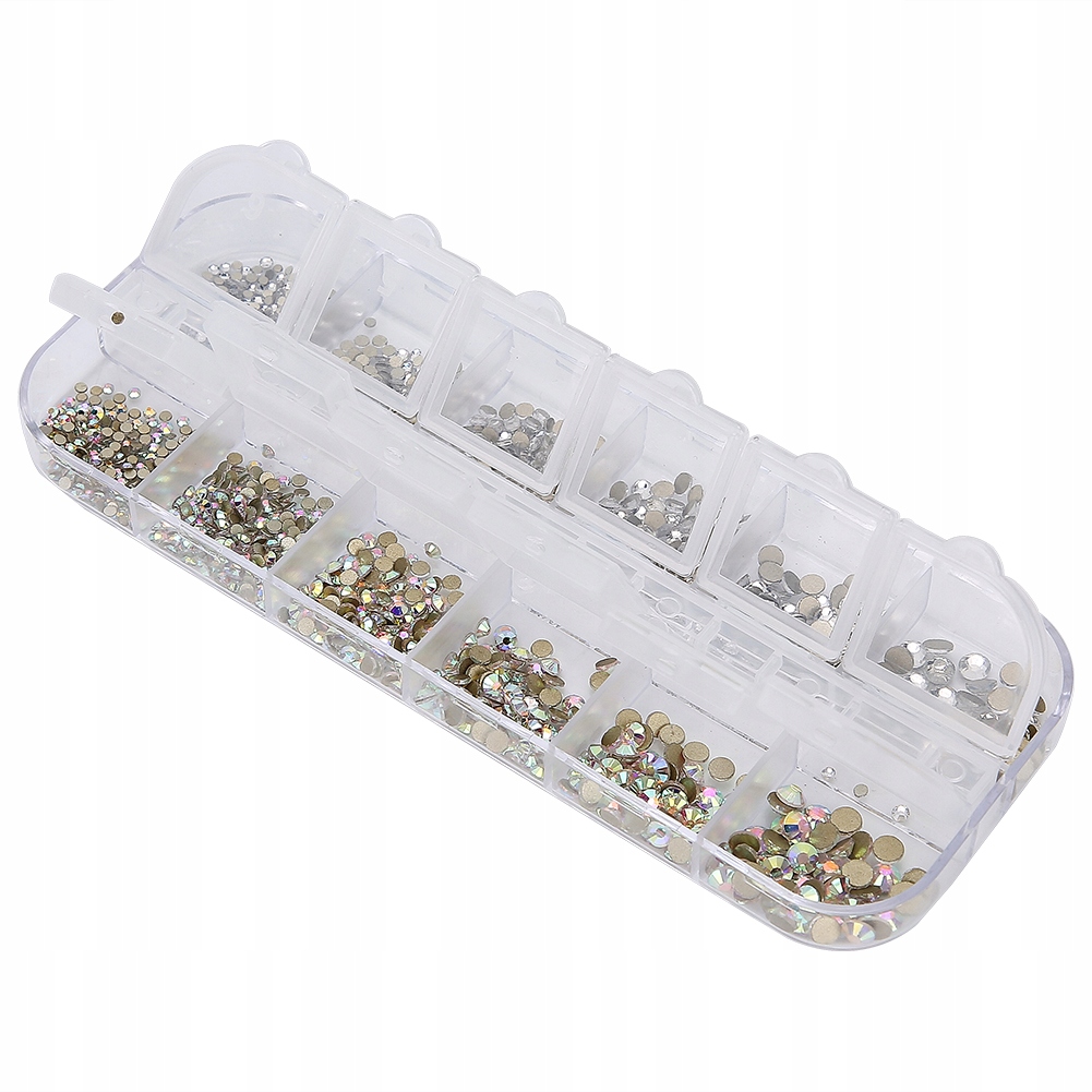 ZESTAW CYRKONII OPALIZUJĄCYCH W PUDEŁKU 1440SZT Marka bez marki