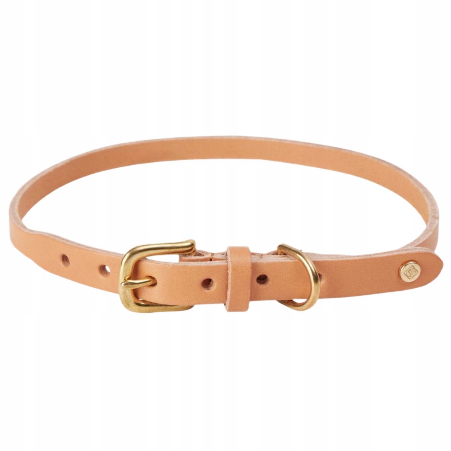 Levně Obojek pro psa Oyoy Robin nastavitelný hnědý kožený 58 cm