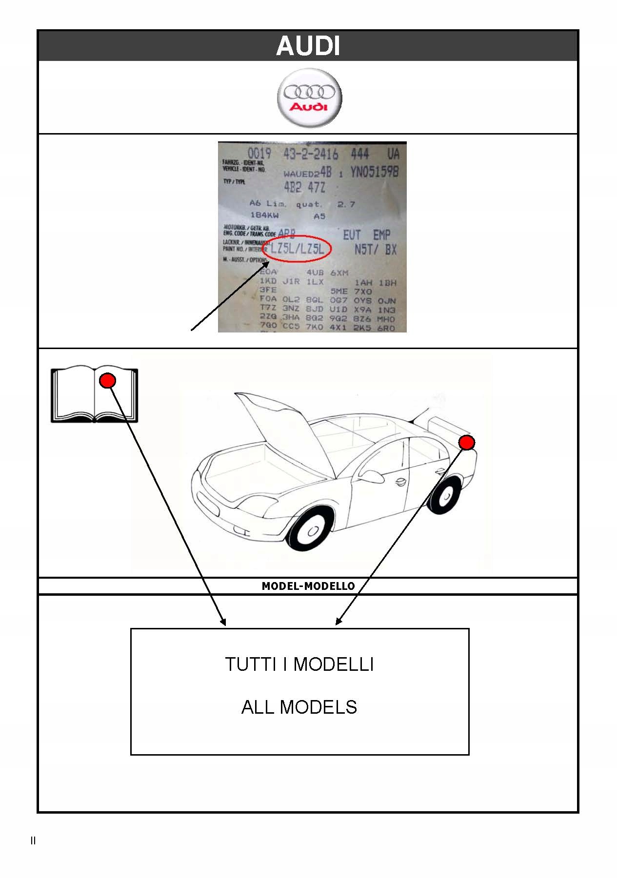 ZAPRAWKA AUDI LY7W SILBER EFFECT 810A1 Rodzaj zaprawki