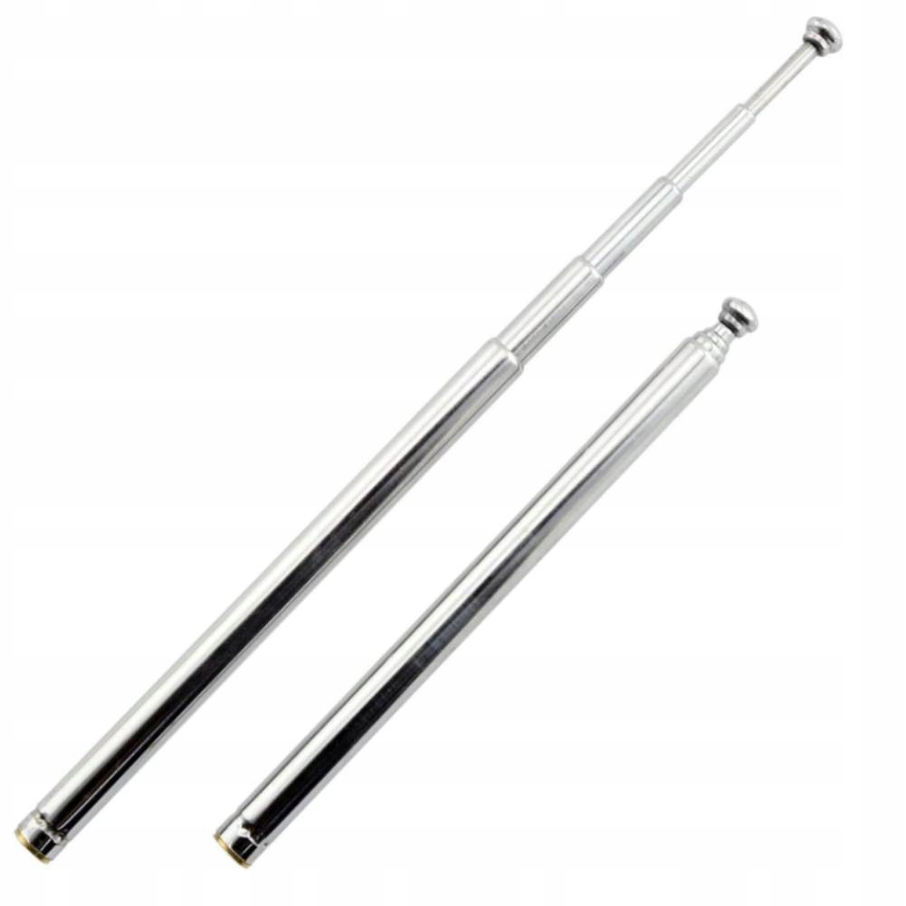 ANTENA TELESKOPOWA DO RADIA M3 GWINT MĘSKI 5 SEKCJI ANTENA 30CM