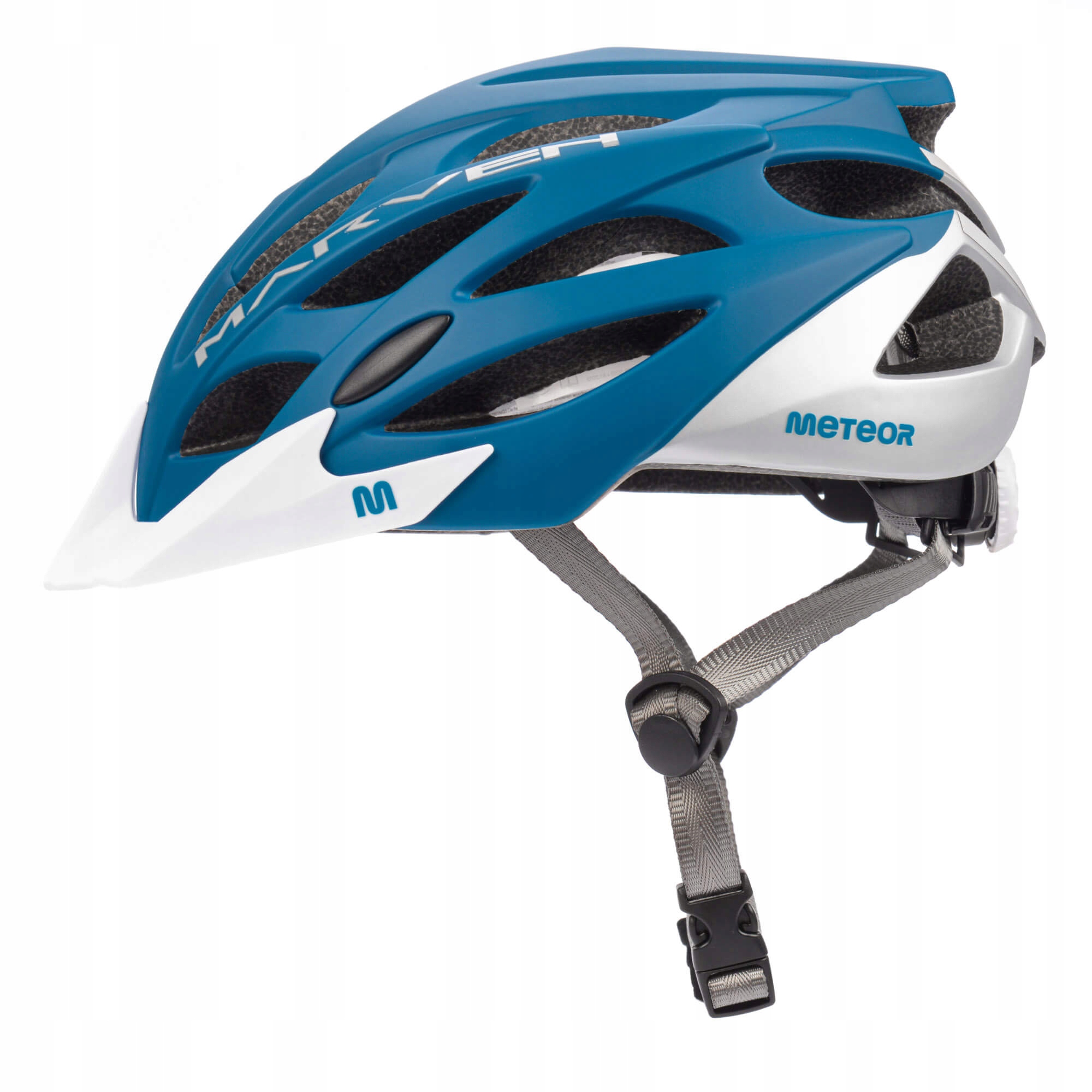 Kask Rowerowy Regulowany Meteor Marven M 55-58cm siatka otwory wentylacyjne