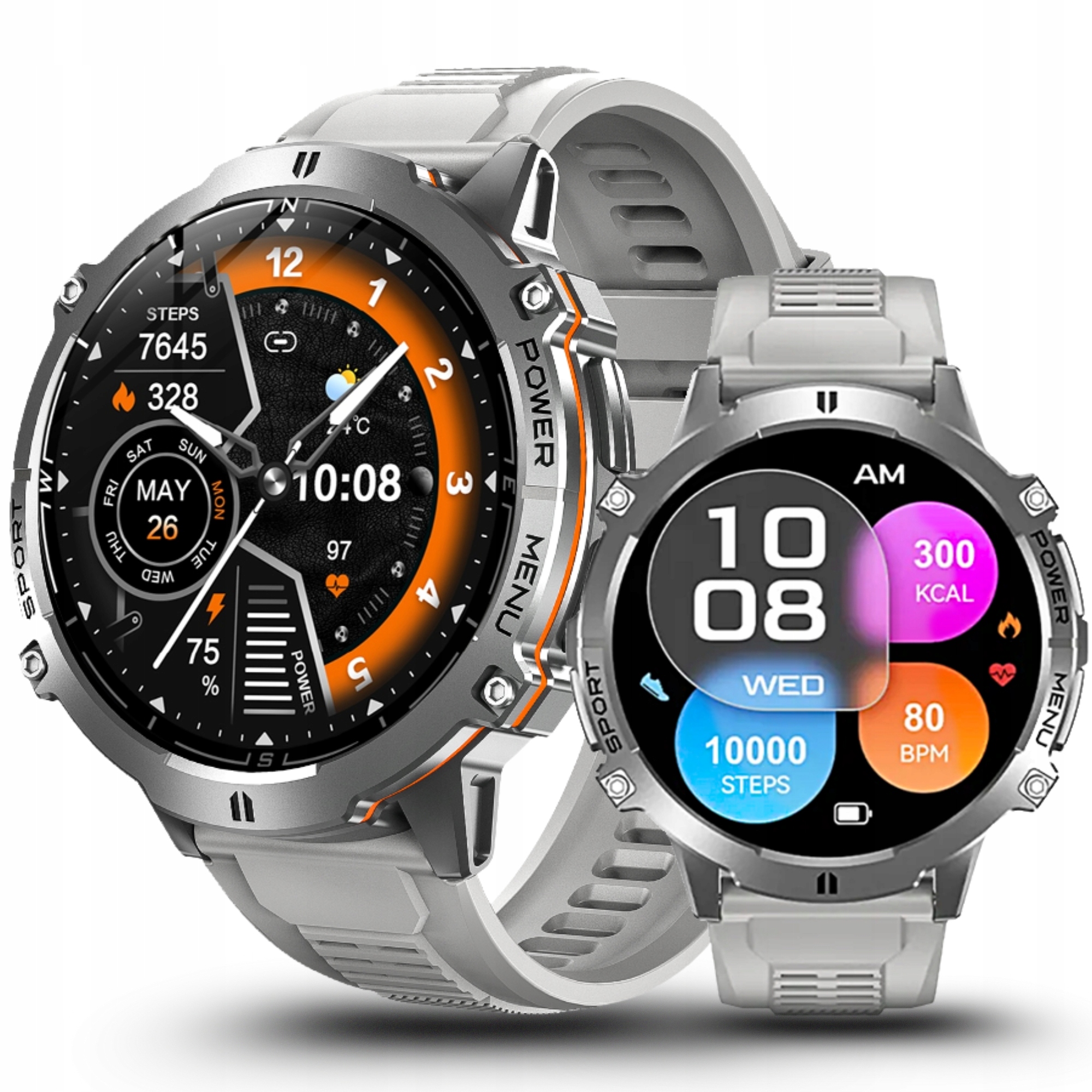 Chytré Hodinky Pánské Rubicon Always Display Kompas Barometr Ai