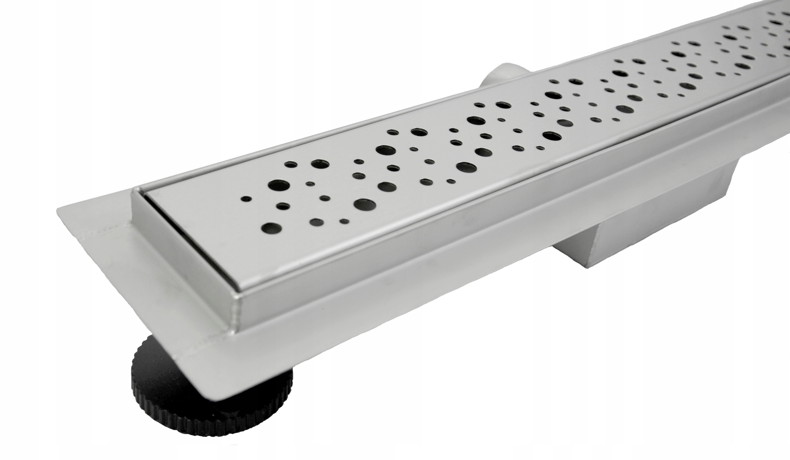 ODPŁYW LINIOWY 70 CM WZÓR BĄBLE NISKI SYFON