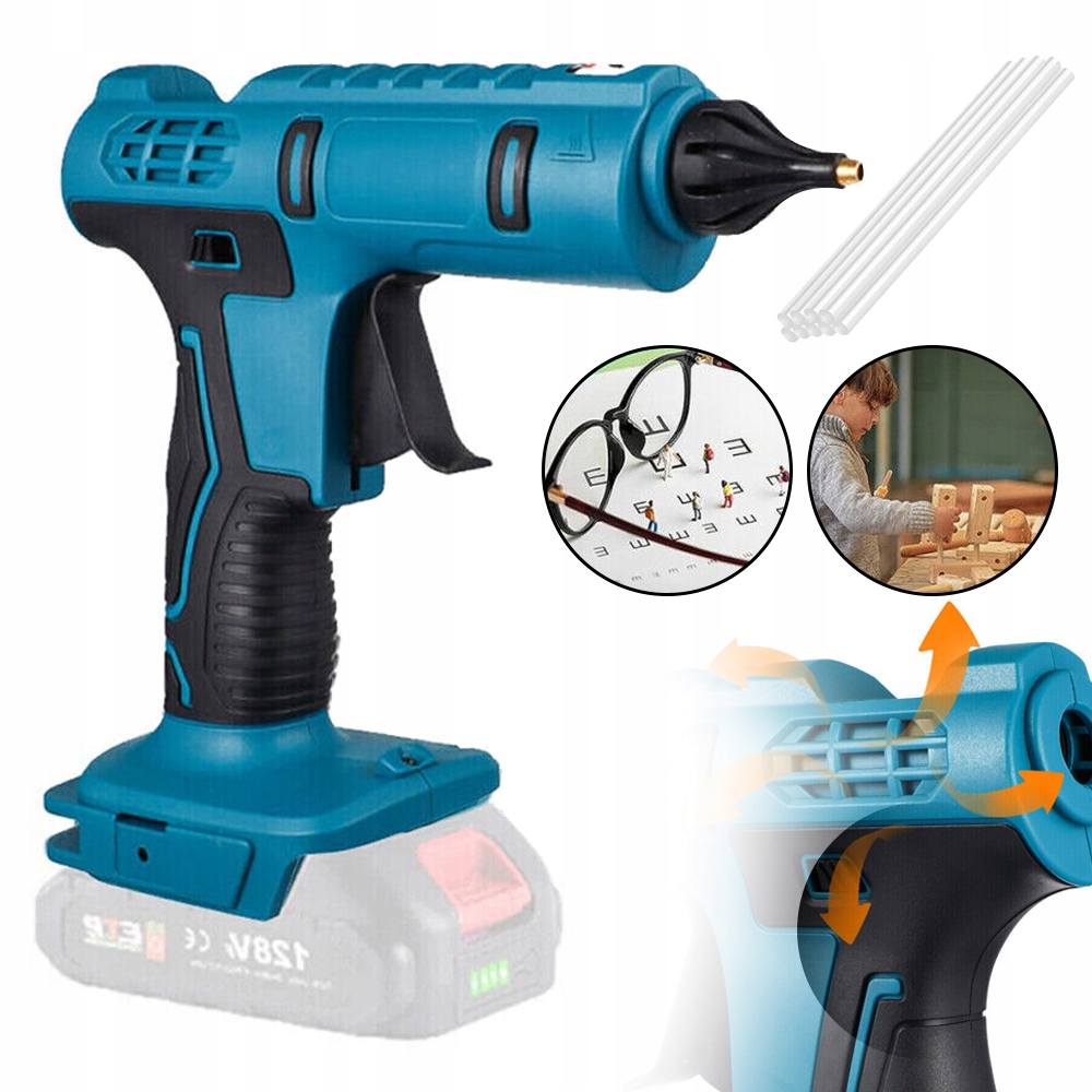 AKUMULATOROWY PISTOLET DO KLEJU DO MAKITA 18V, 20V, PISTOLET DO KLEJENIA