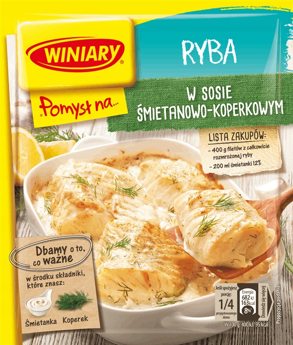 

Winiary Pomysł Na Rybę W Sosie Śmietanowo-koperkow