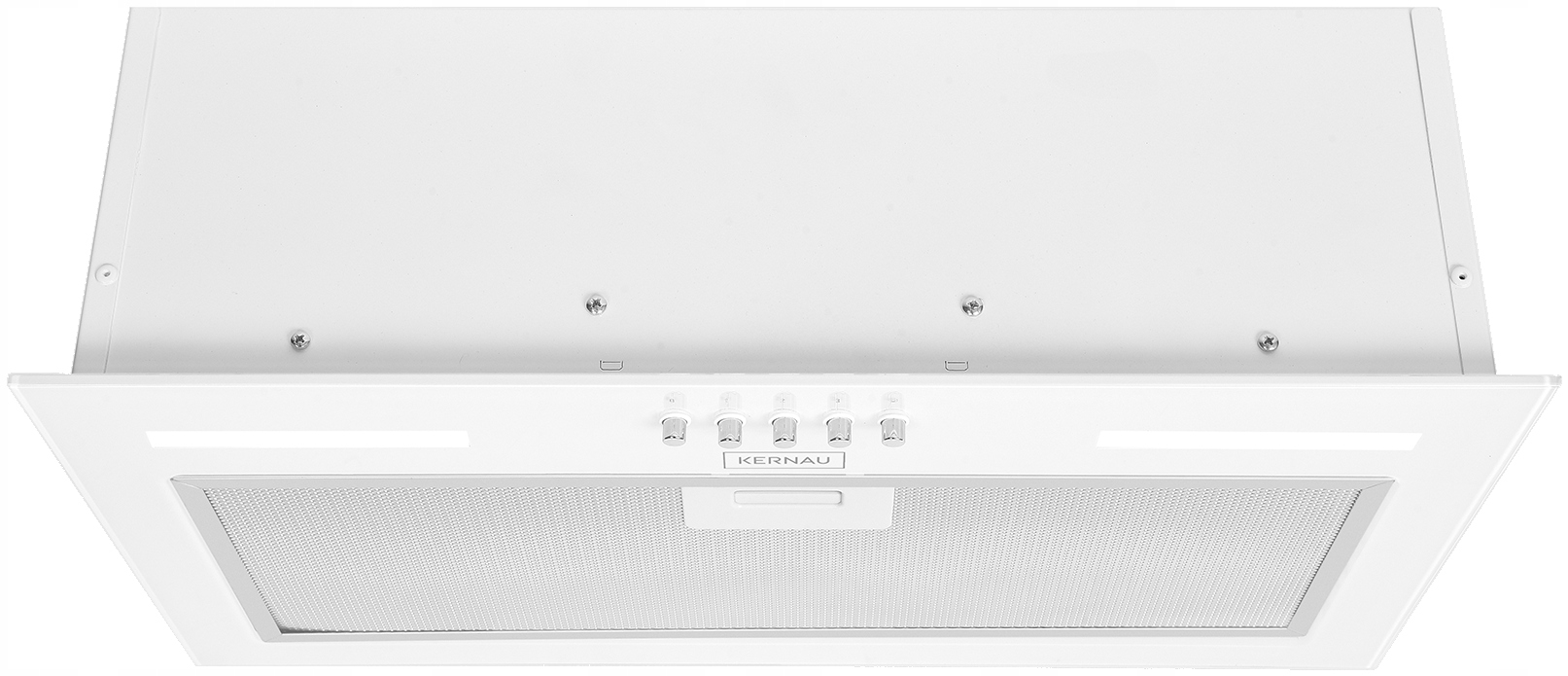 Vstavaný odsávač pár Kernau Kbh 1060.1 W 60 cm 330 m3/h Led sklo biele