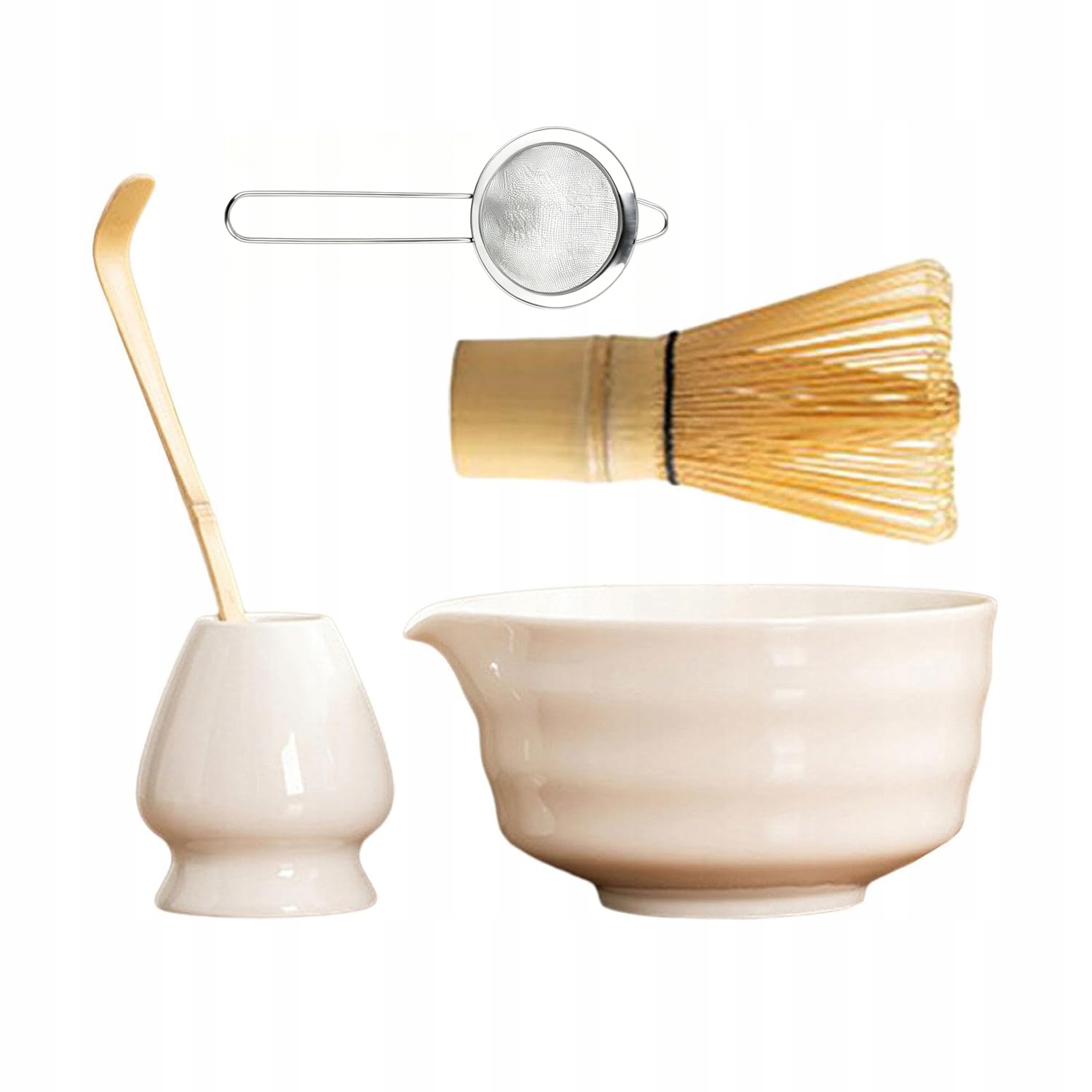 Bambusová Šlehací Metla Matcha Set Keramika Jako Dárek