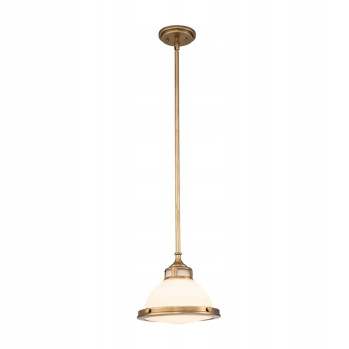 Závesné svietidlo retro vintage staré mosadzné sklenené tienidlo nad stôl Hinkley