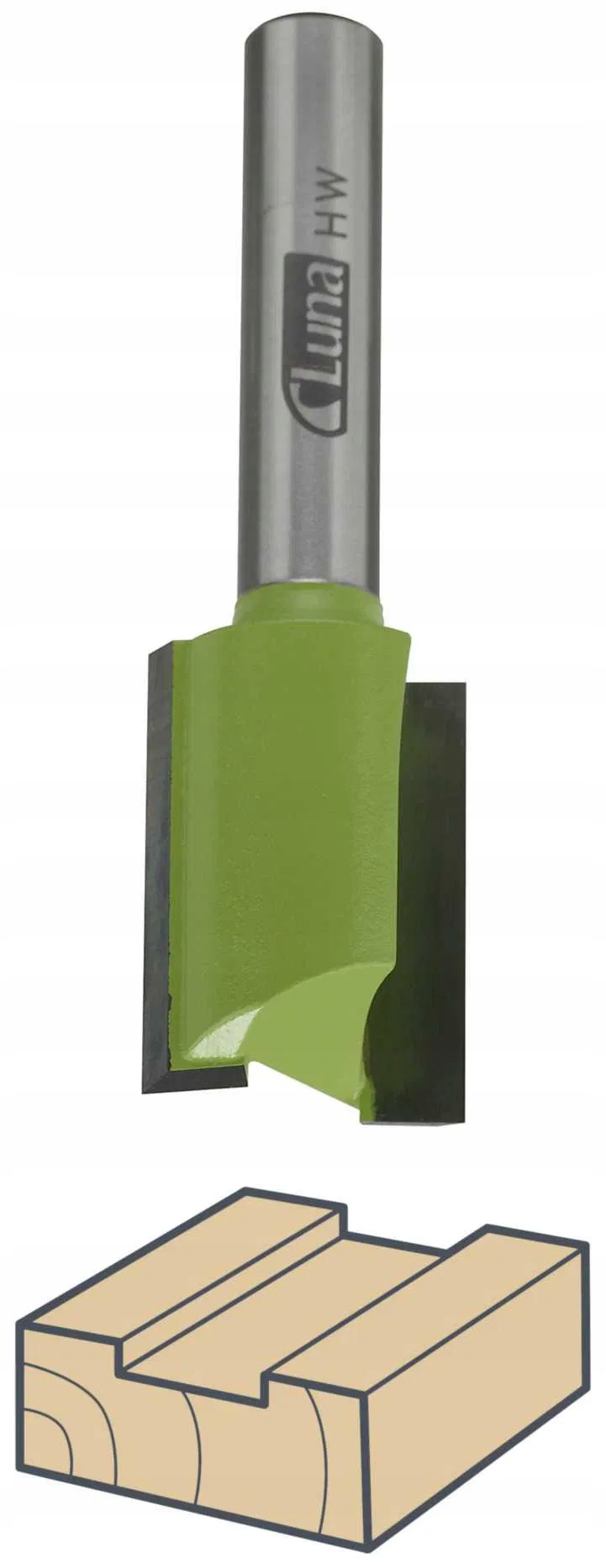 Fréza Pro Výstupkové Drážky 24/25/63/8 mm s čelním ostřím Luna