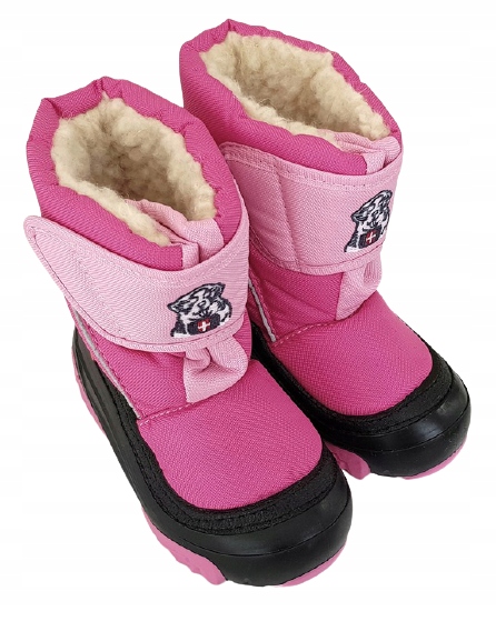 BUTY ZIMOWE DZIEWCZĘCE Demar CIEPŁE ŚNIEGOWCE DLA DZIEWCZYNKI 22 / 23 Marka Demar