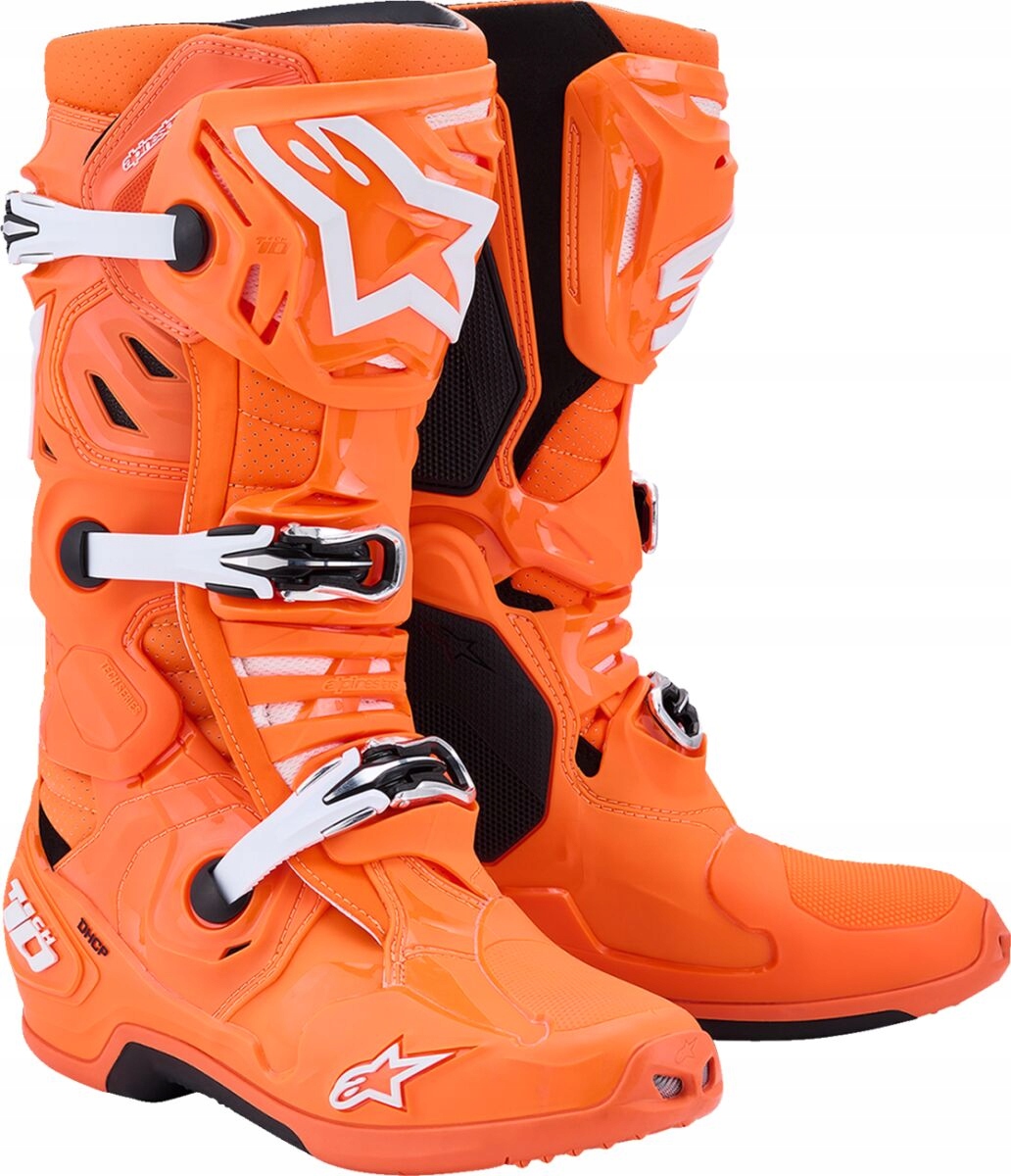 Košiky Alpinestars Tech 10 Supervented Oranžovo-čierna 44,5 (10)