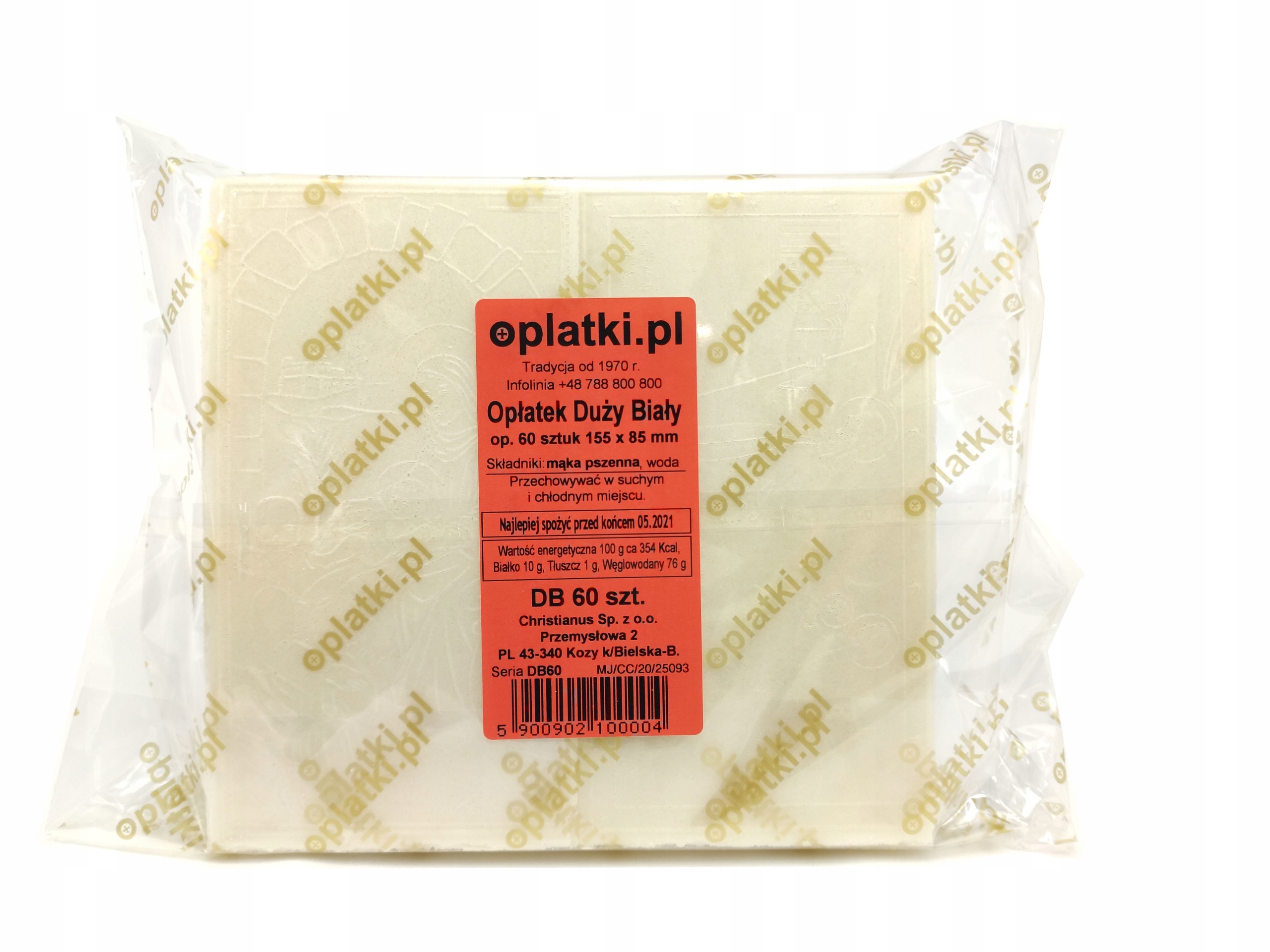 

Opłatek Wigilijny 3 kopy 180szt Świeże w folii