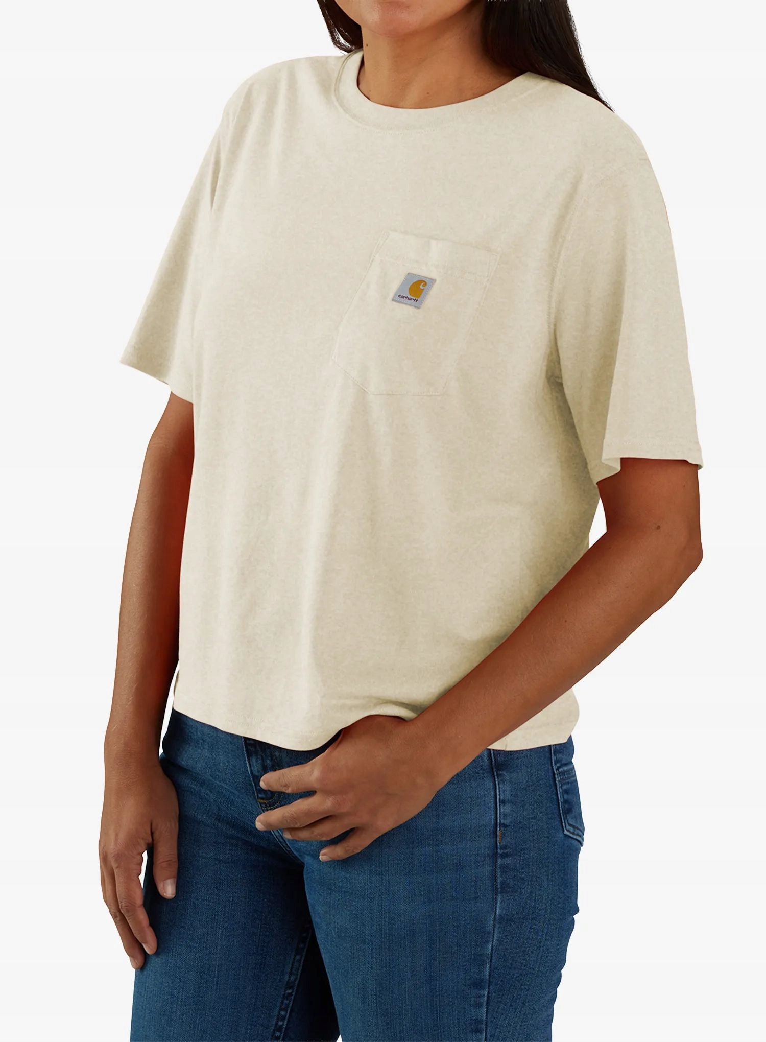 Tričko Carhartt Tencel Fiber Series Loose T-Shirt oat milk Xs