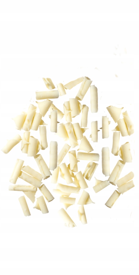 Wiórki czekoladowe białe biała czekolada Posypka na tort 1000 g