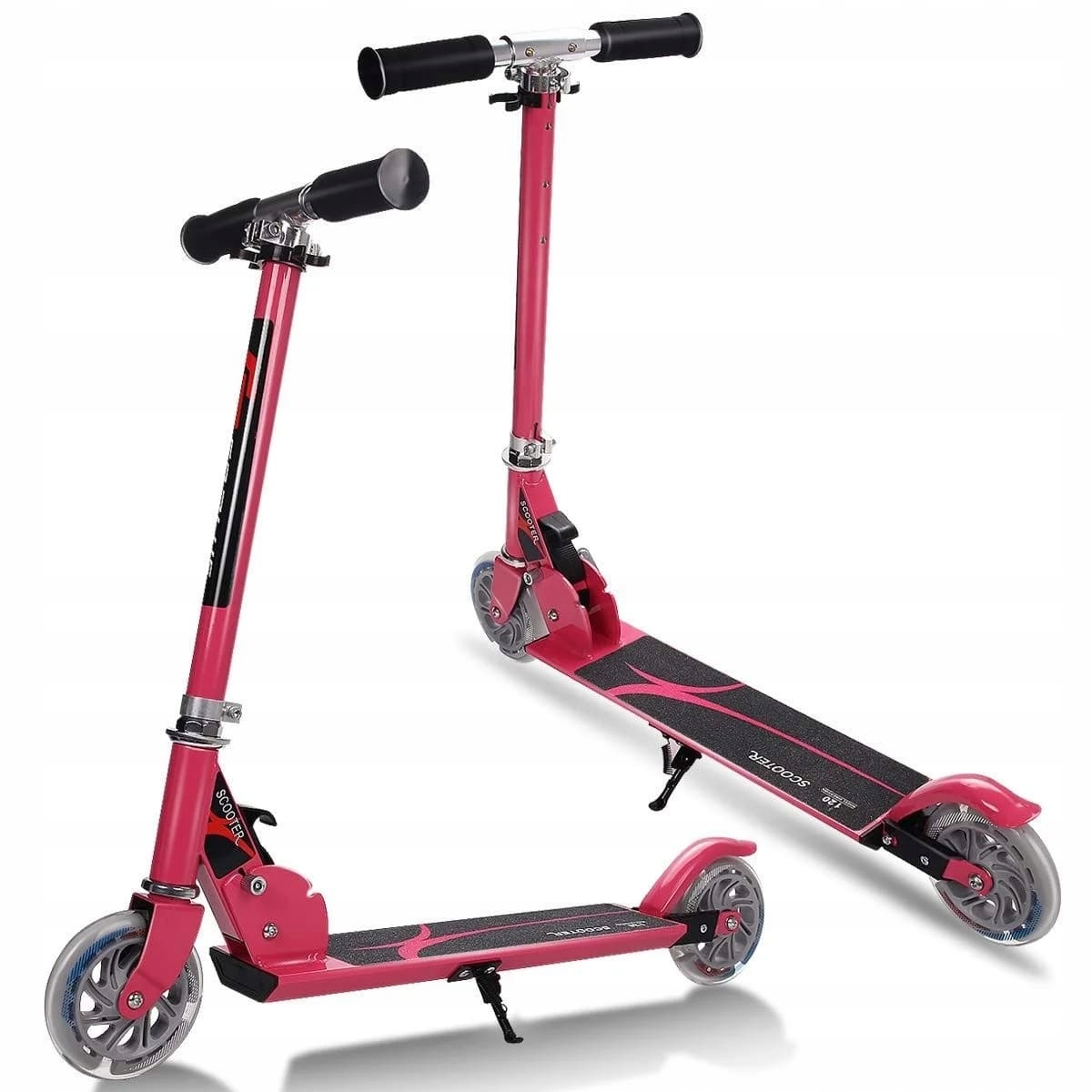 HULAJNOGA SKŁADANA DLA DZIECI Z KOŁAMI LED 70KG