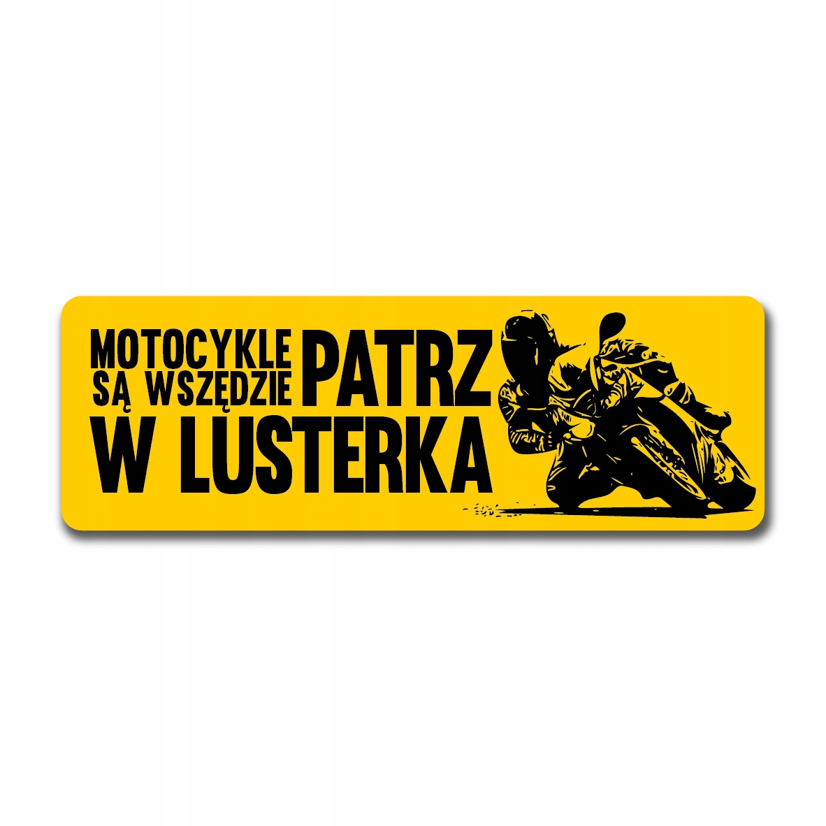 

Motocykle są wszędzie – naklejka zółta