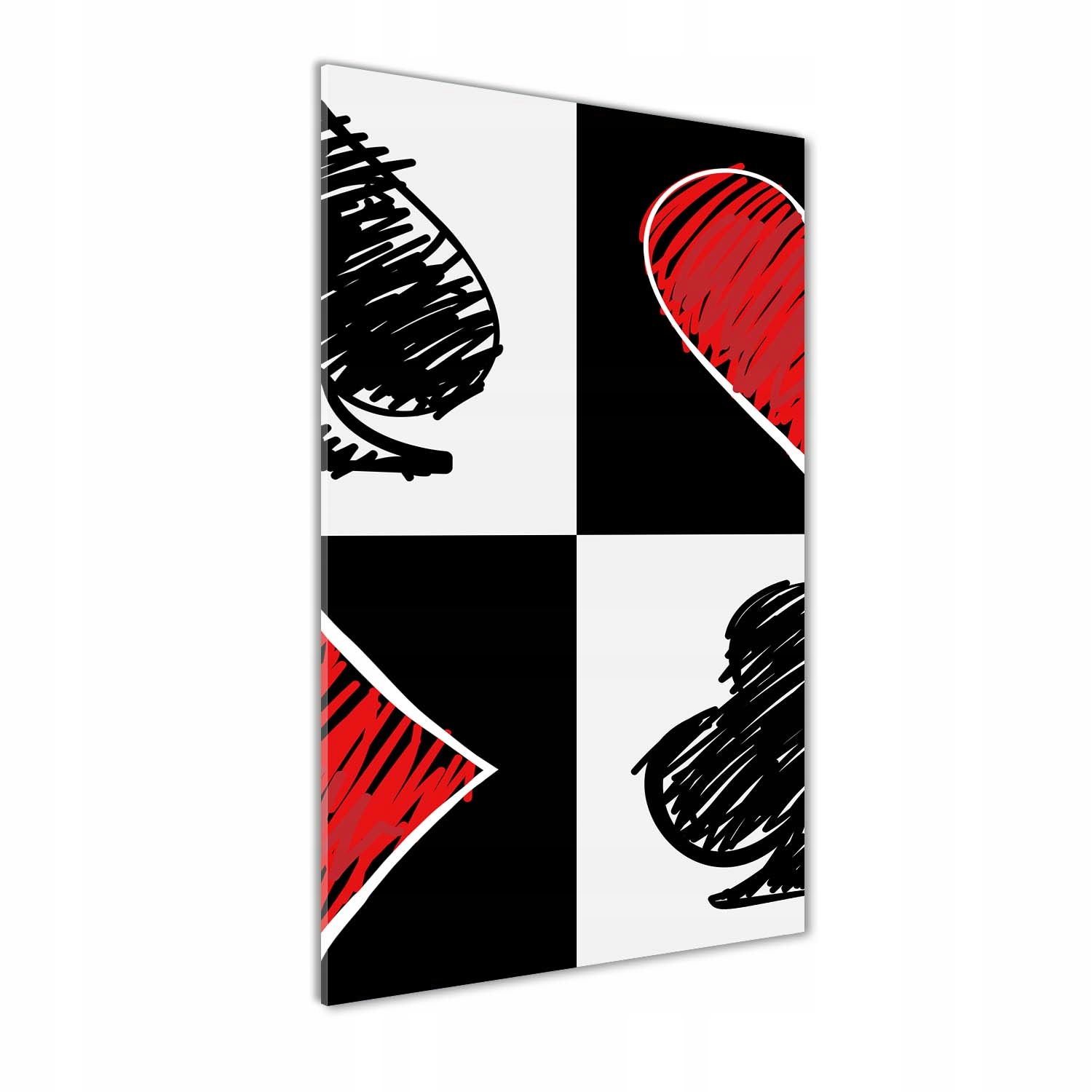 

Foto obraz na szkle pionowy Karciane kolory 70x140