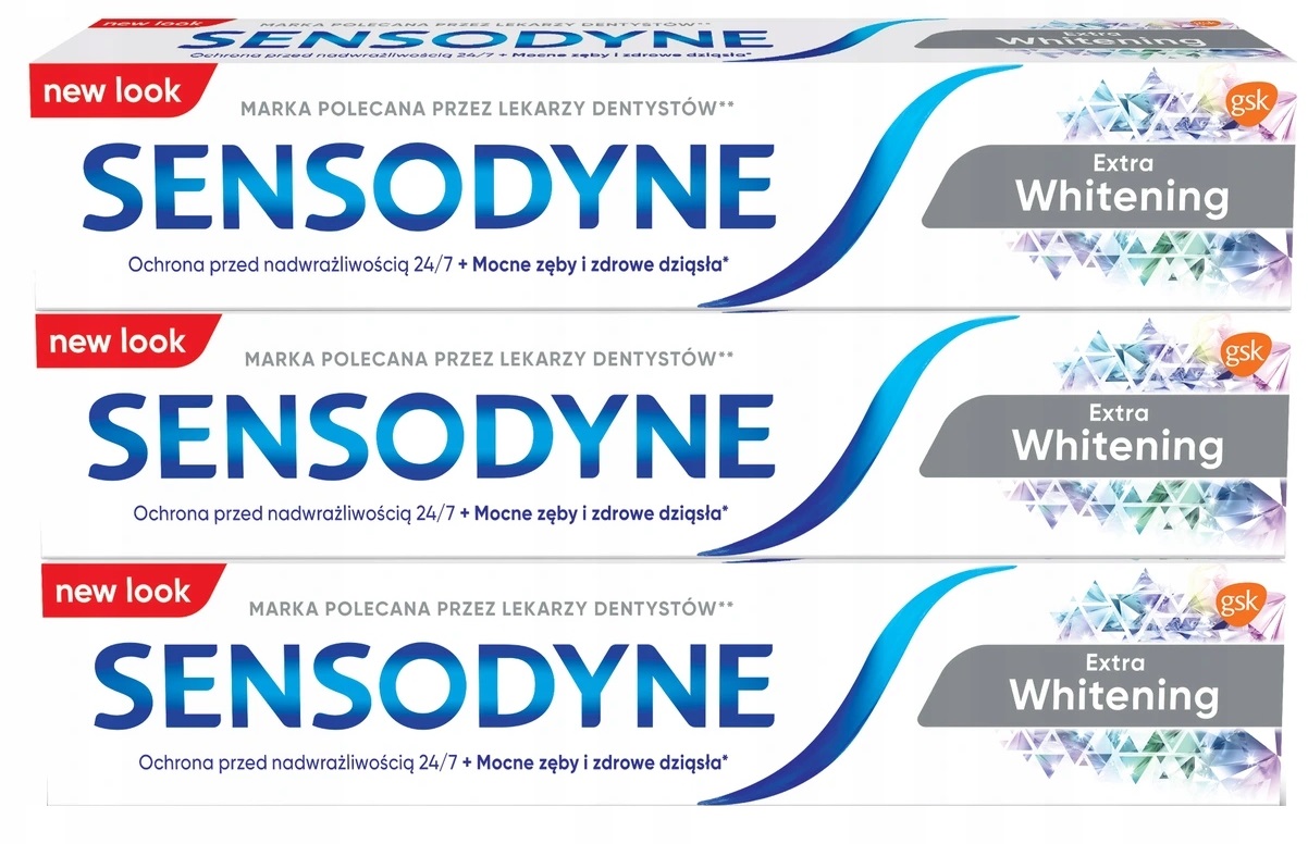 

Sensodyne Pasta Do Zębów Extra Whitening 3 X 75ML