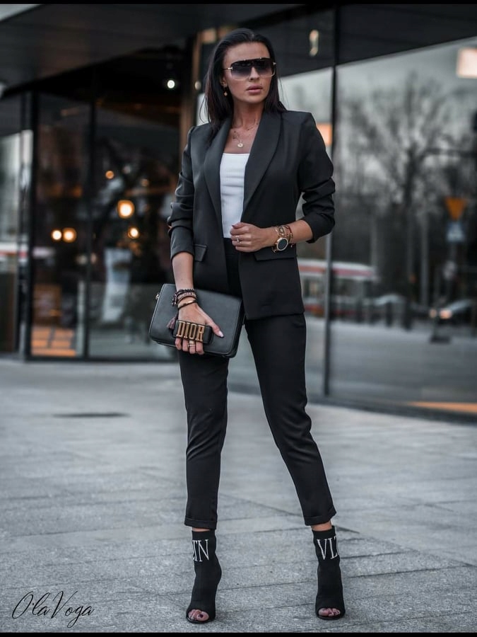 Černé kalhoty Olavoga vel S