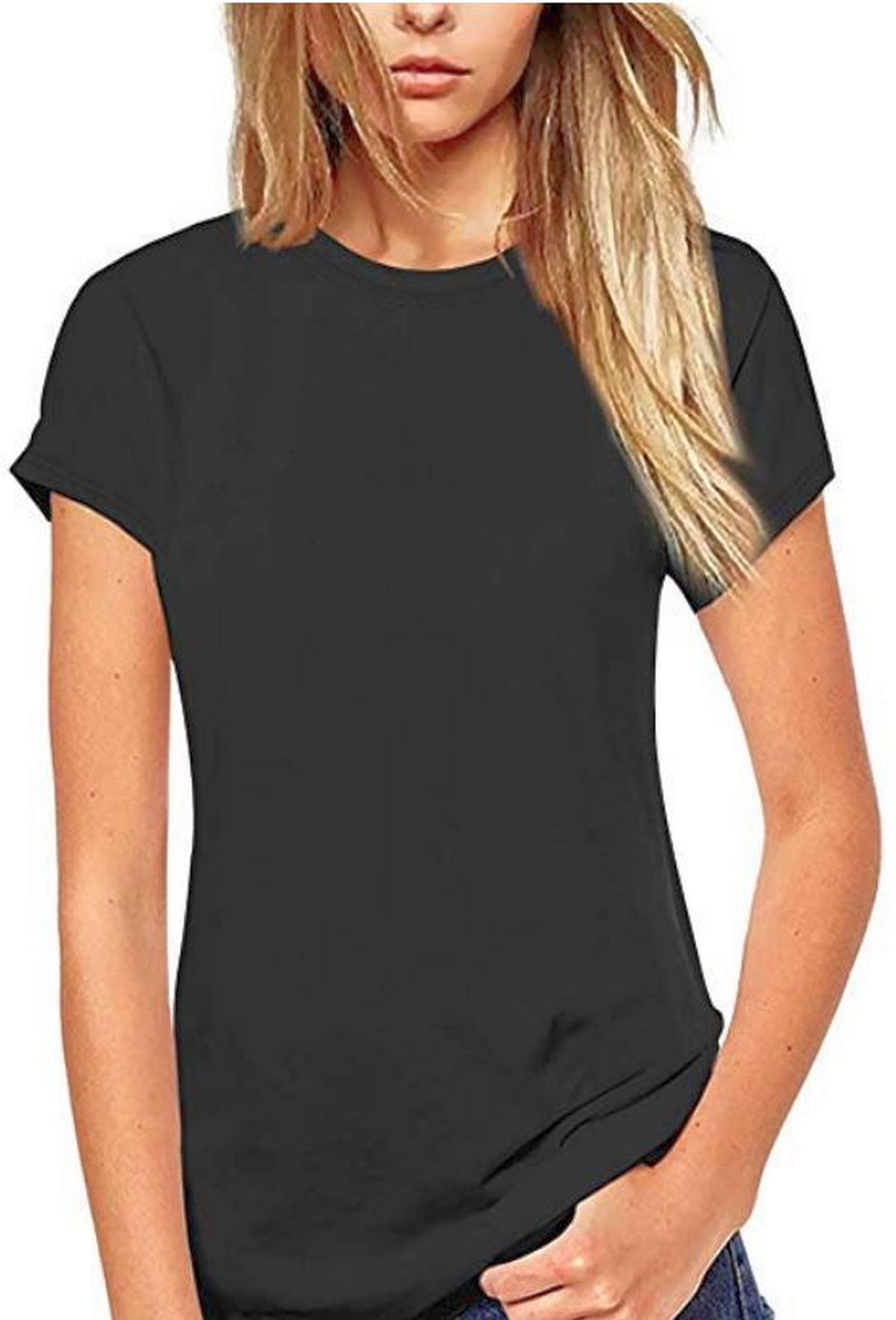 KOSZULKA DAMSKA FRUIT OF THE LOOM T-shirt Black S