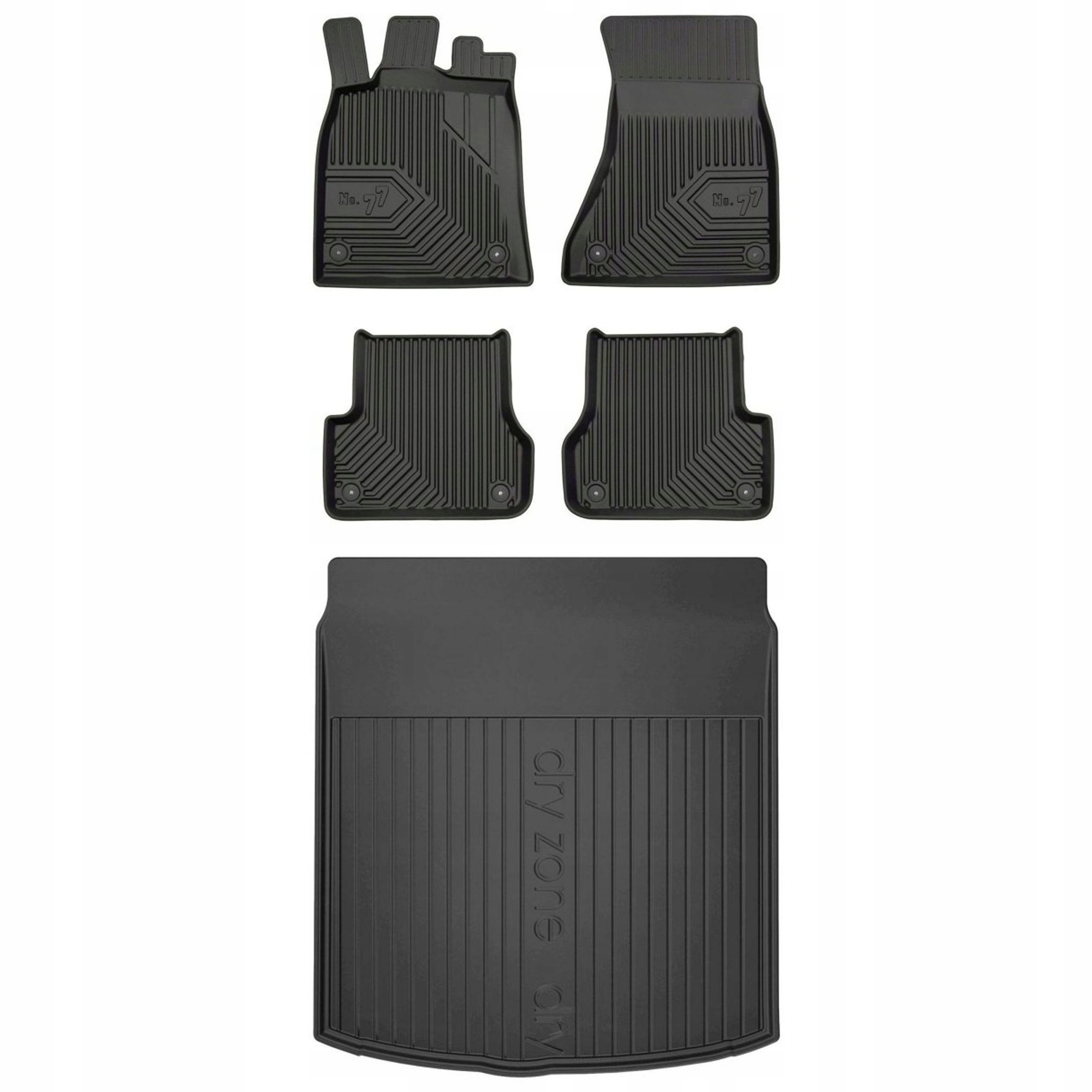 Gumová sada kobercov a rohoží Audi A6 C7 2011-2018 Sedan