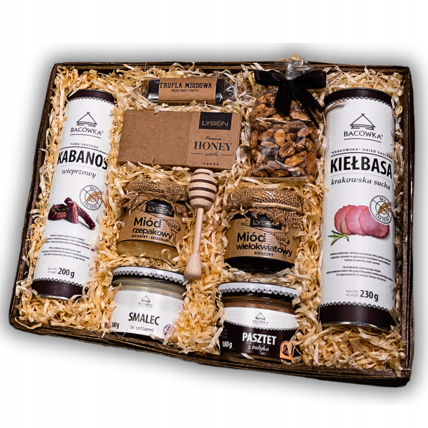 Levně Dárkový Koš pro tatínka, dědečka, bratra, klobásu, sádlo, kabanos, paštiku
