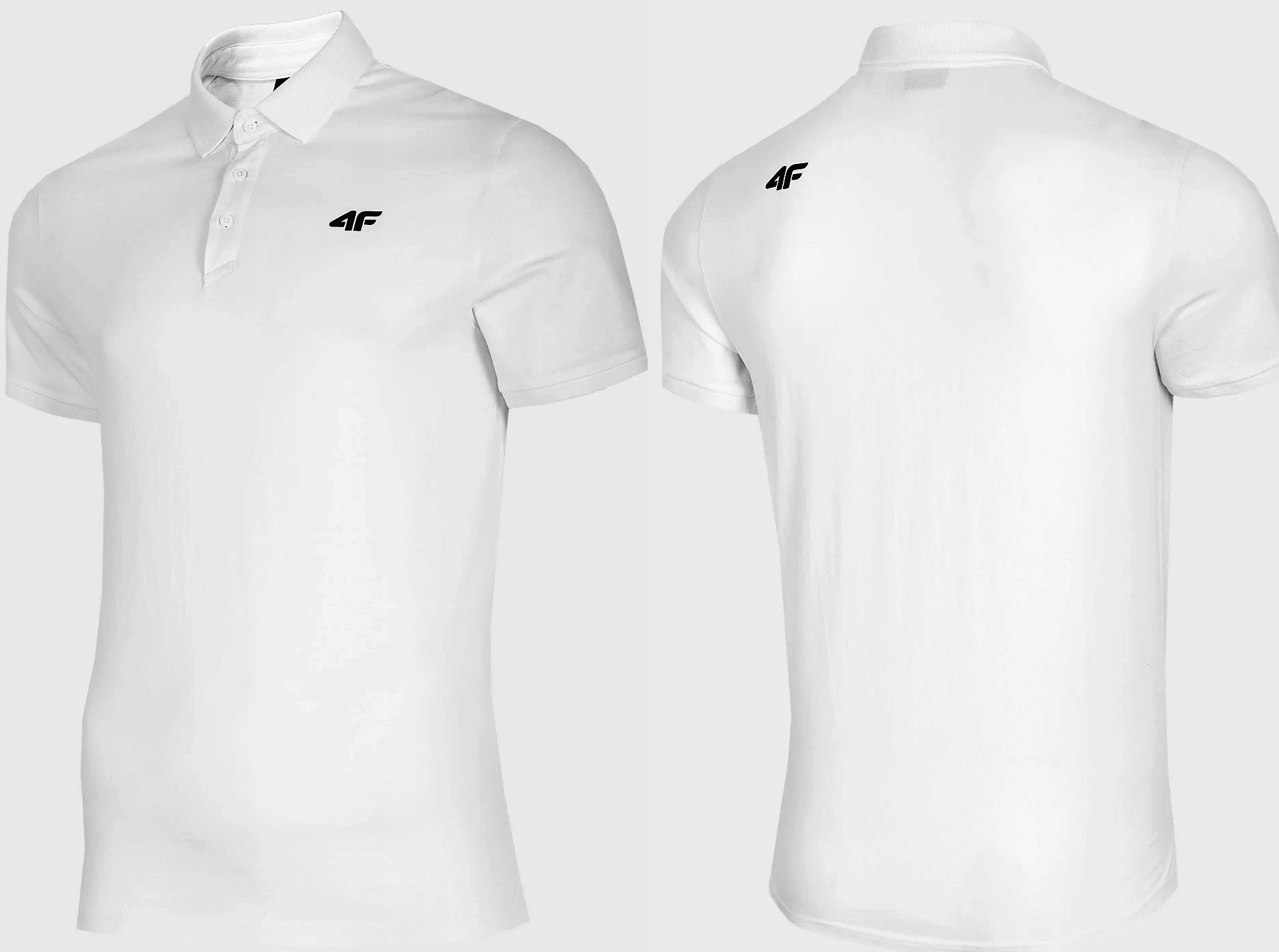 

Koszulka Męska Polo 4F Bawełna TSM007 Biała 3XL