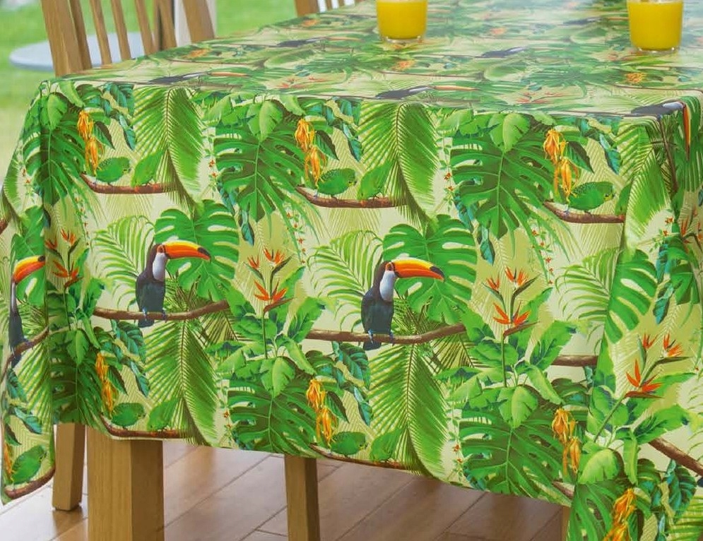 OBRUS CERATA GRUBA NA METRY WYMIAR TEKSTYLNA LIŚĆ Typ obrus