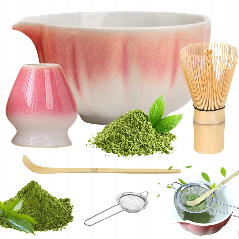 Levně Sada Na Vaření Matcha Keramika Bambus Bez Olova Bpa Glazovaná Miska
