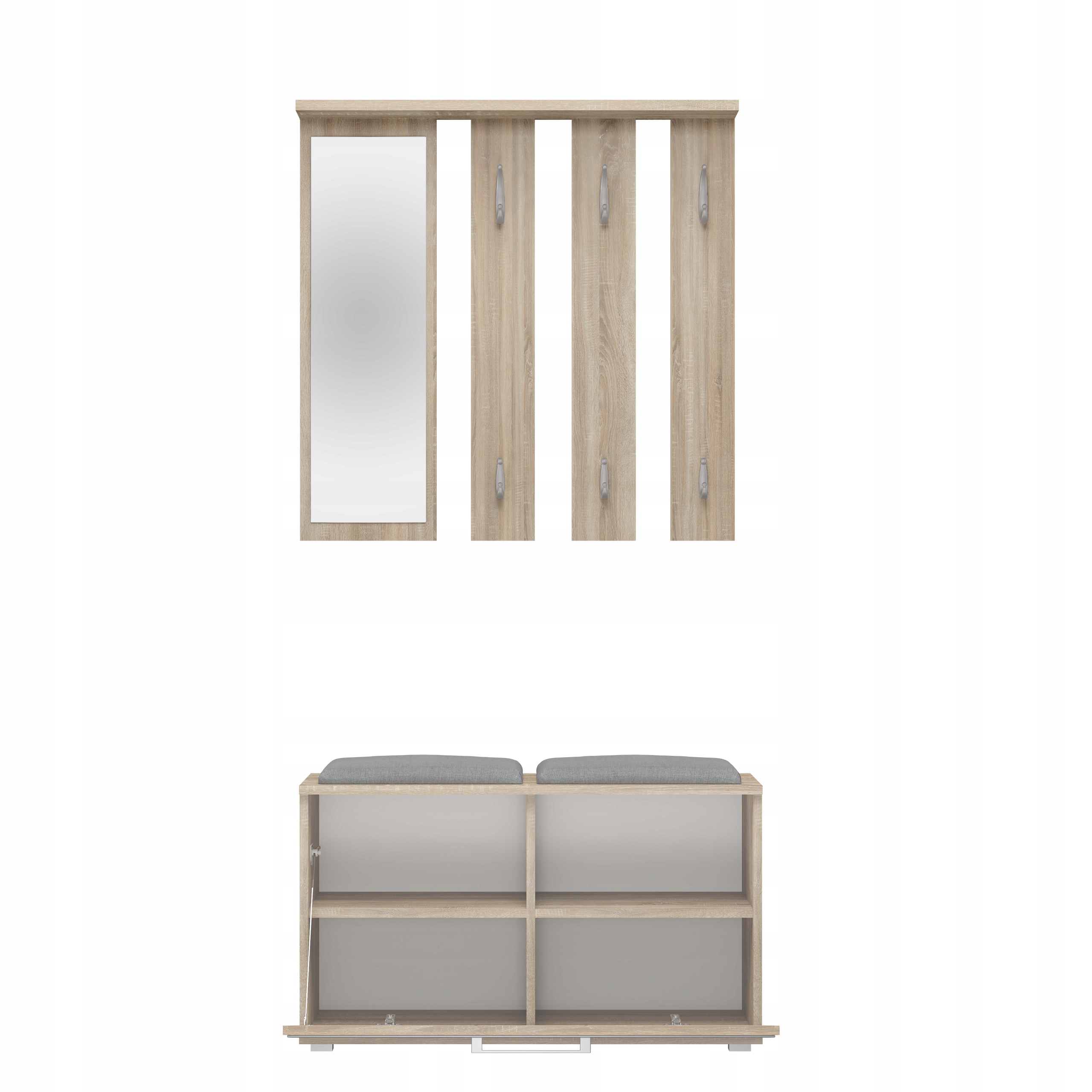 GARDEROBA OPAL II SONOMA LUSTRO WIESZAK SIEDZISKO Marka TopEshop