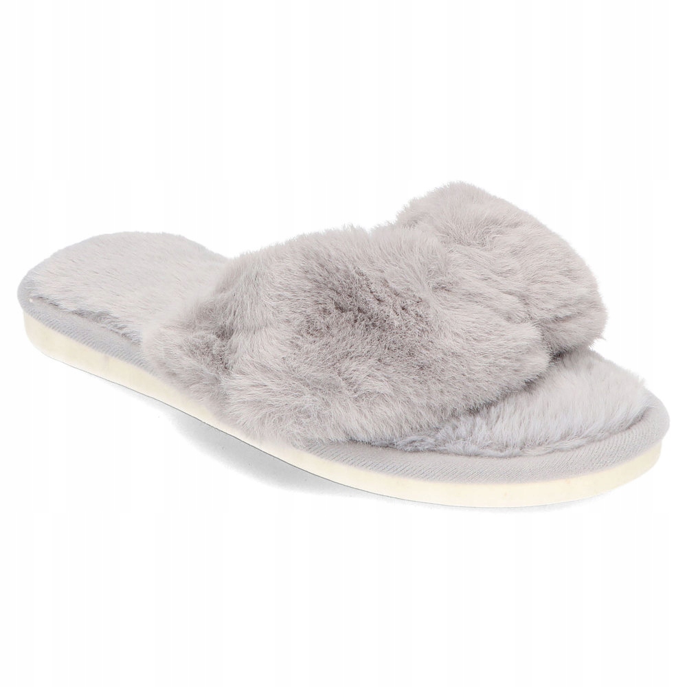 

Kapcie futrzane japonki szare r.36-37