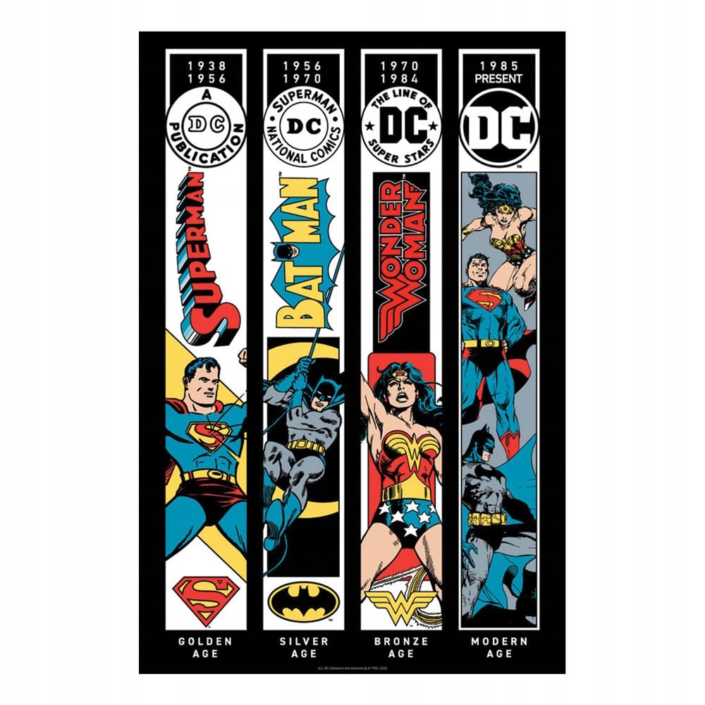 DC Comics Ages Art Print Limitovaná edice