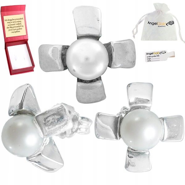 Sada Stříbrných Šperků V Moderním Stylu 925