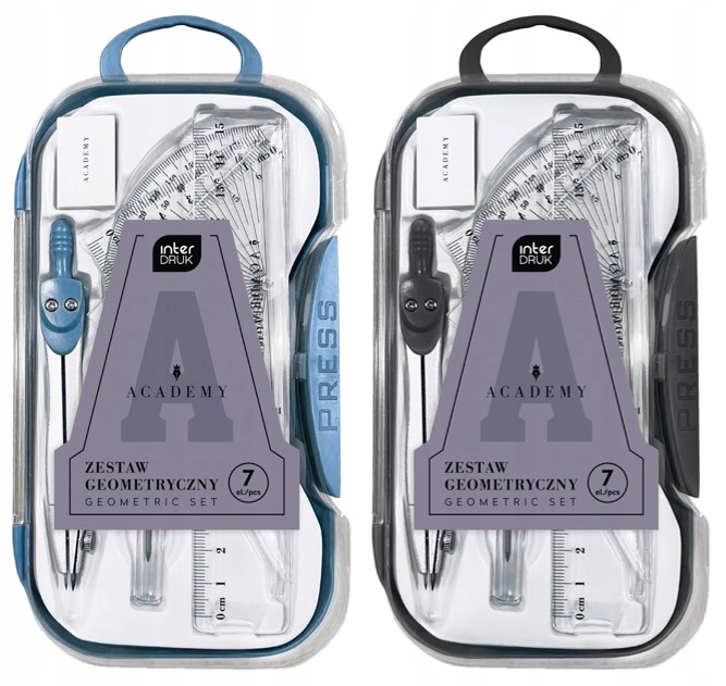 Zestaw geometryczny 7elem. Interdruk Academy