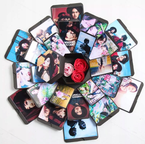 VALENTIN NAPI AJÁNDÉK MEGLEPETÉS BOX DIY NEKI Márka márkanév nélkül