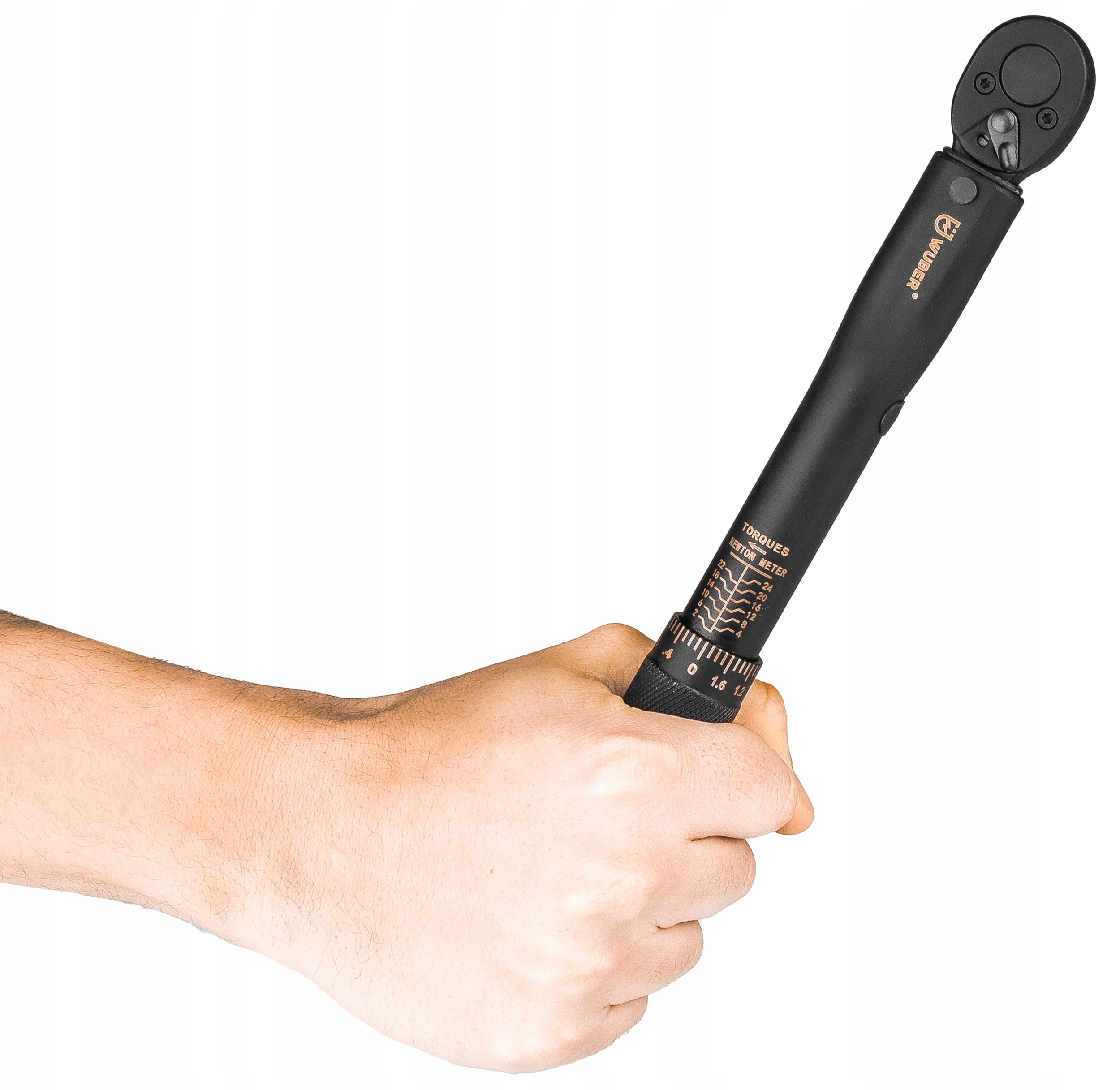 KLUCZ DYNAMOMETRYCZNY 1/4" Z BLOKADĄ 2-24NM CERTYFIKAT KALIBRACJI ETUI CR-V Marka Wuber