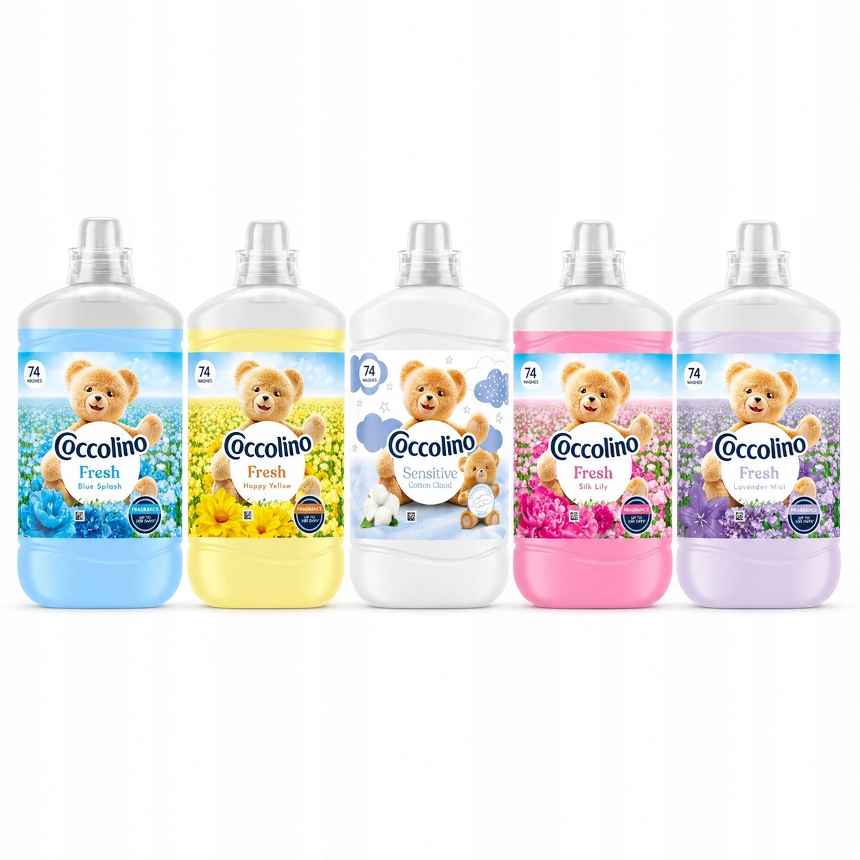 Tekutá aviváž Coccolino Fresh&Soft Tekutá aviváž MIX 5x1,702 ml