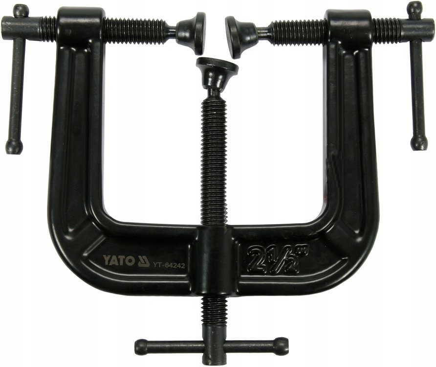 

Ścisk Śrubowy Potrójny Żeliwny 62 X 62 mm Yato
