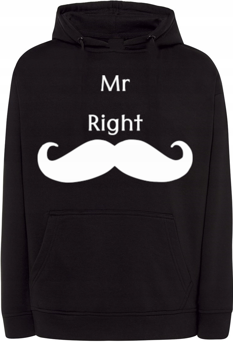 Valentýnská Mikina s potiskem Mr Right vel. 5XL
