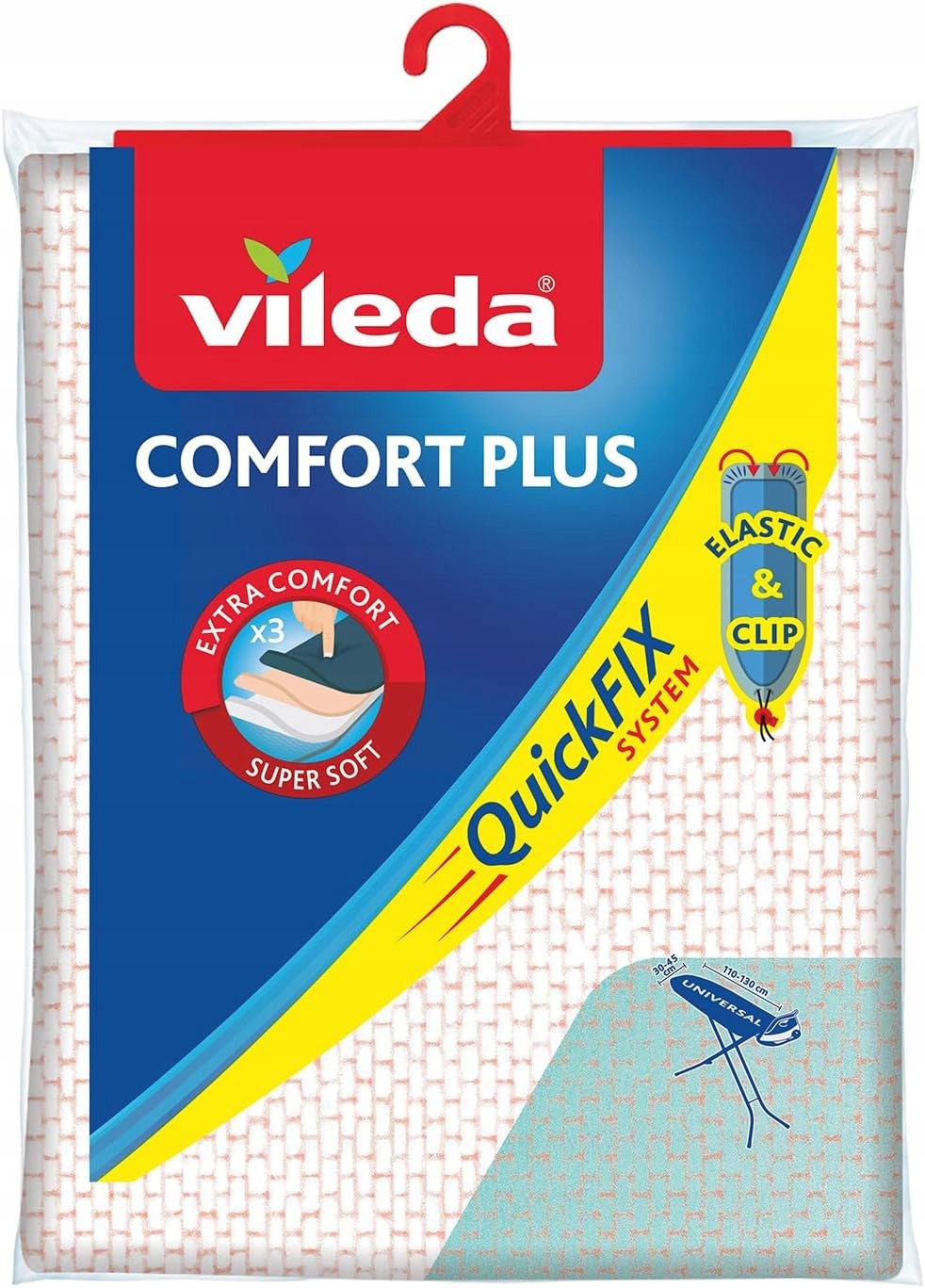 Levně Vileda Potah na prkno Comfort Plus měkký Quick Fix Bavlna 130x40