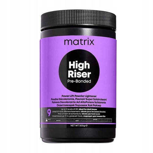 Matrix High Riser Předbonded Rozjasňující Pudr Power Lift Pro 9 Tónů 500 G